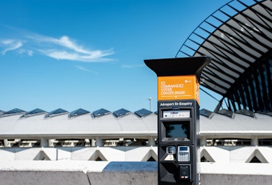 accès co-voiturage bornes Lyon aéroport