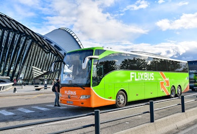 accès transporteur Flixbus Lyon aéroport