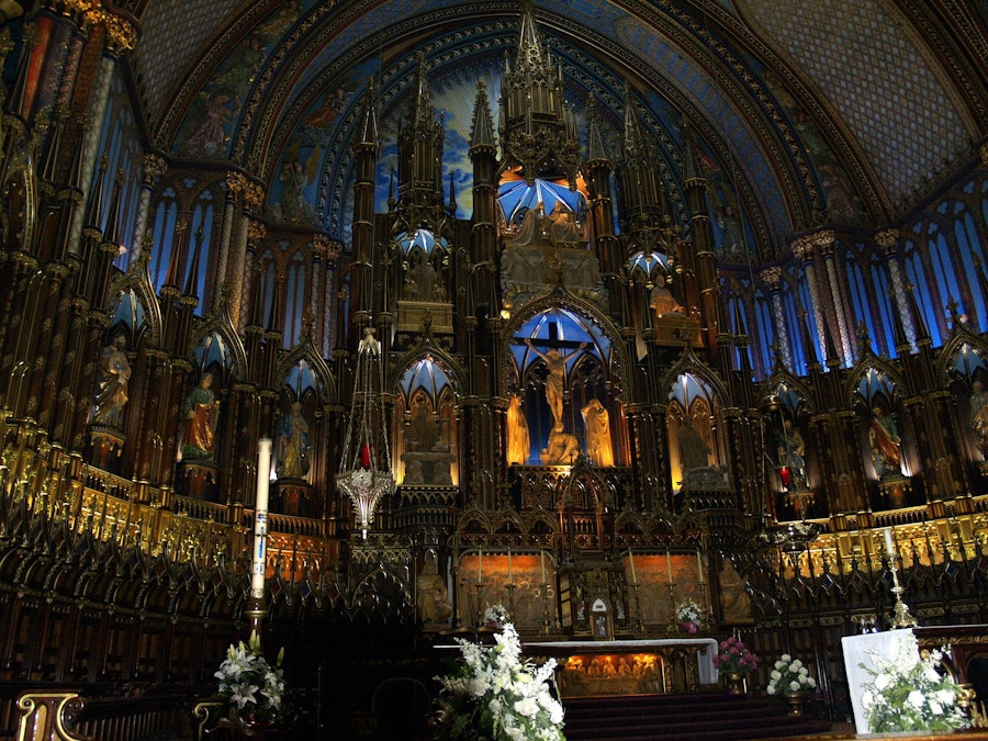 Une des cent églises de Montréal au Canada