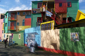 Maisons colorées à Buenos Aires