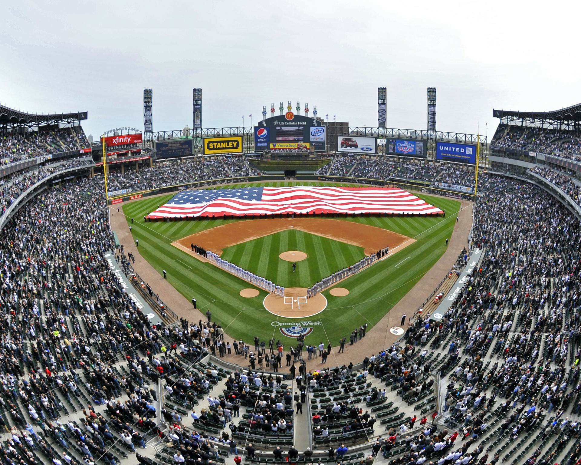 Match de baseball à Chicago