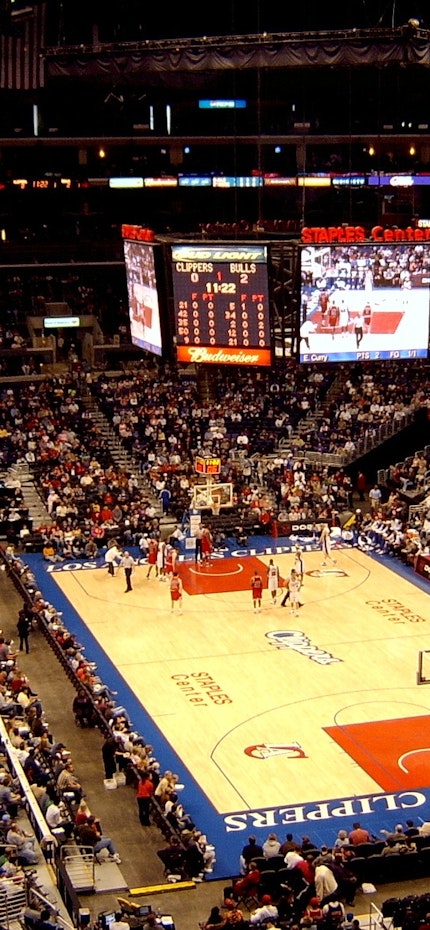 Match de basket des Lakers au Staple Center de Los Angeles