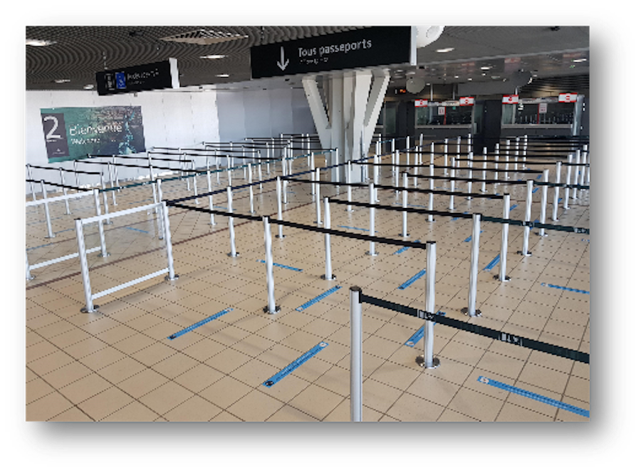 covid marquage distance