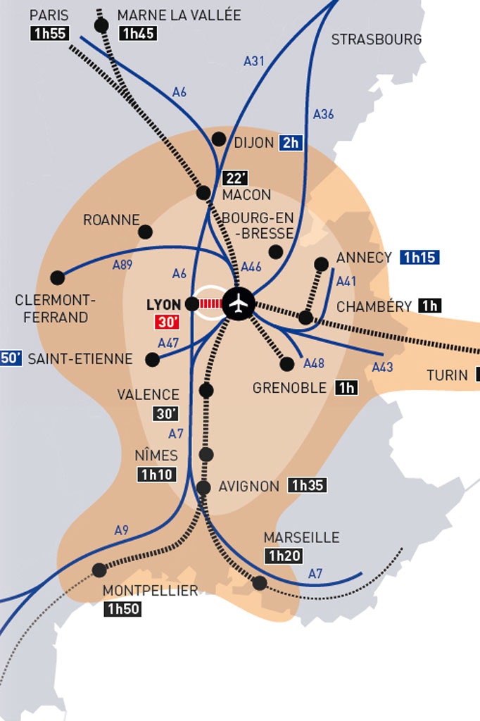 service plan routier Lyon Aéroport
