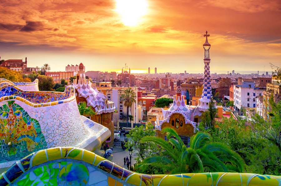 Destination barcelone vue jardin