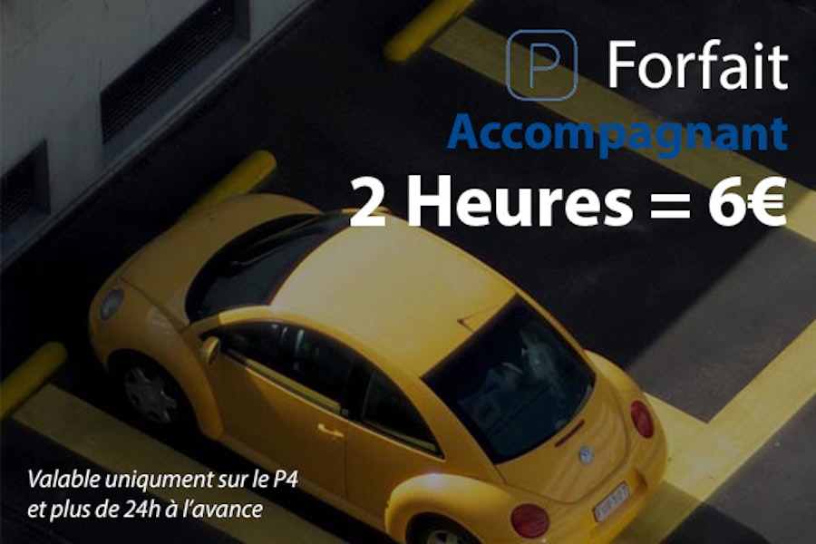 Forfait accompagnant 2h et 4h