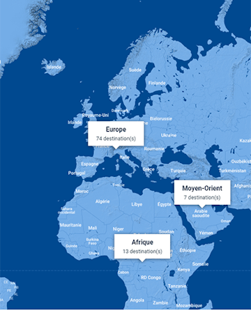 Explorez la carte pour trouvez votre destination