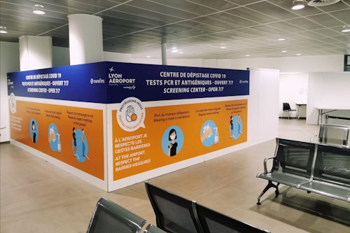 Centre de dépistage COVID à Lyon Aéroport 