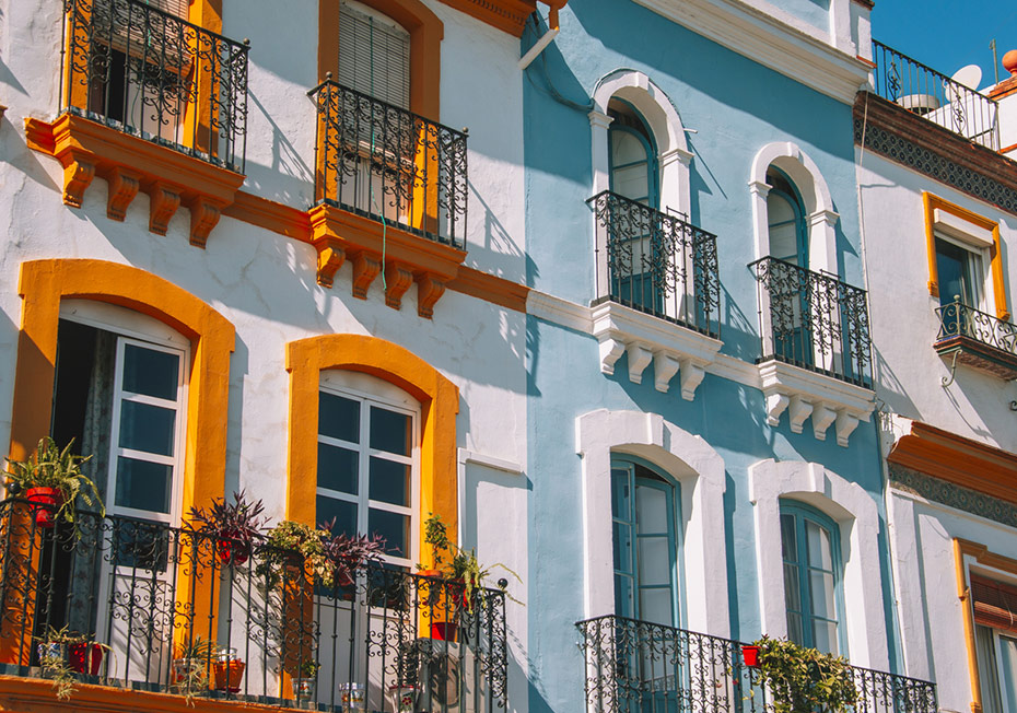 Séville, ville colorée