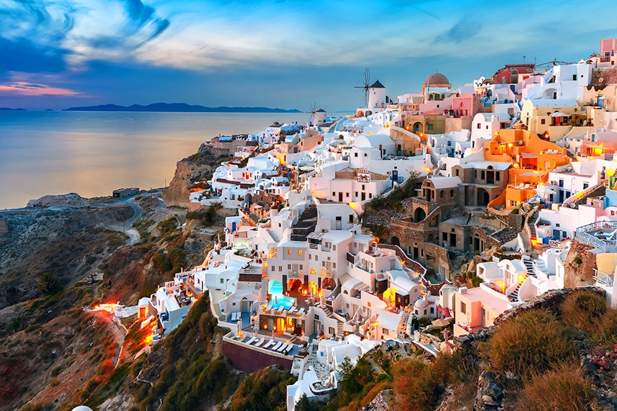 Santorin destination low-cost