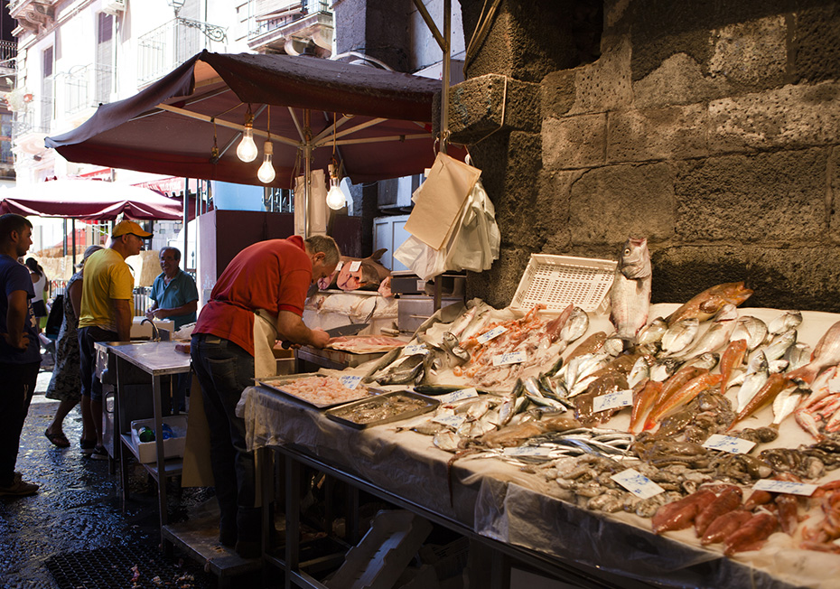Marché poisson Catane