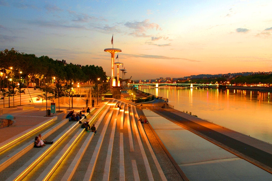 Les quais du Rhône et de la Saône