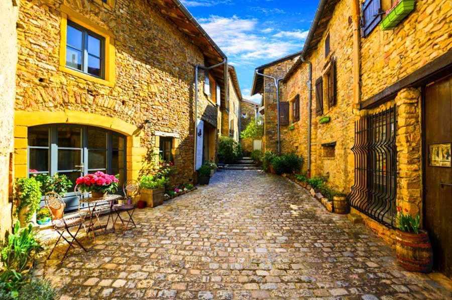 Village Oingt près de Lyon