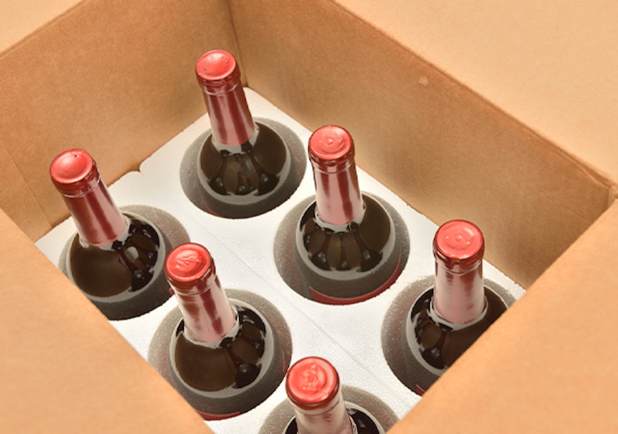 Boite bouteilles avion