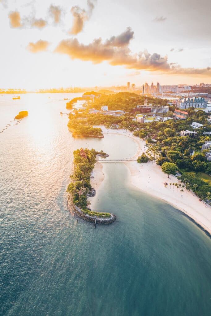 l'ile Santosa à Singapour