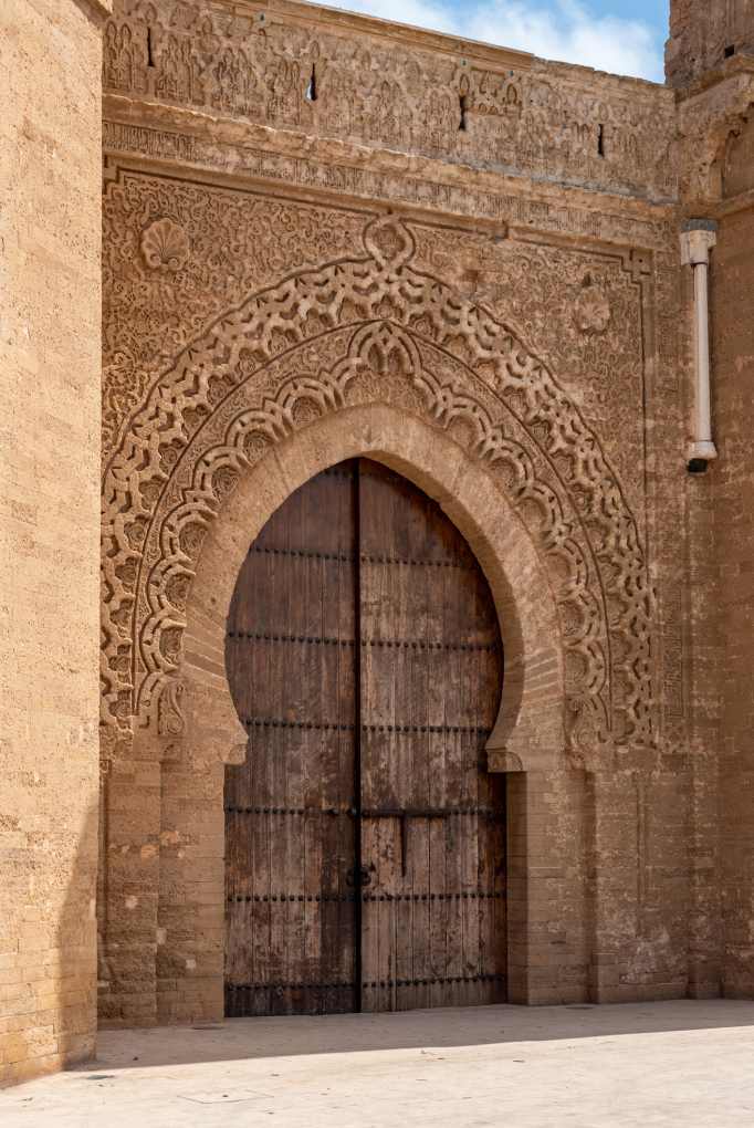 entrée de la nécropole de chellah 