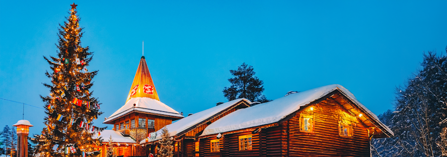 Chalet Noël Rovaniemi Laponie Finlande Sapin