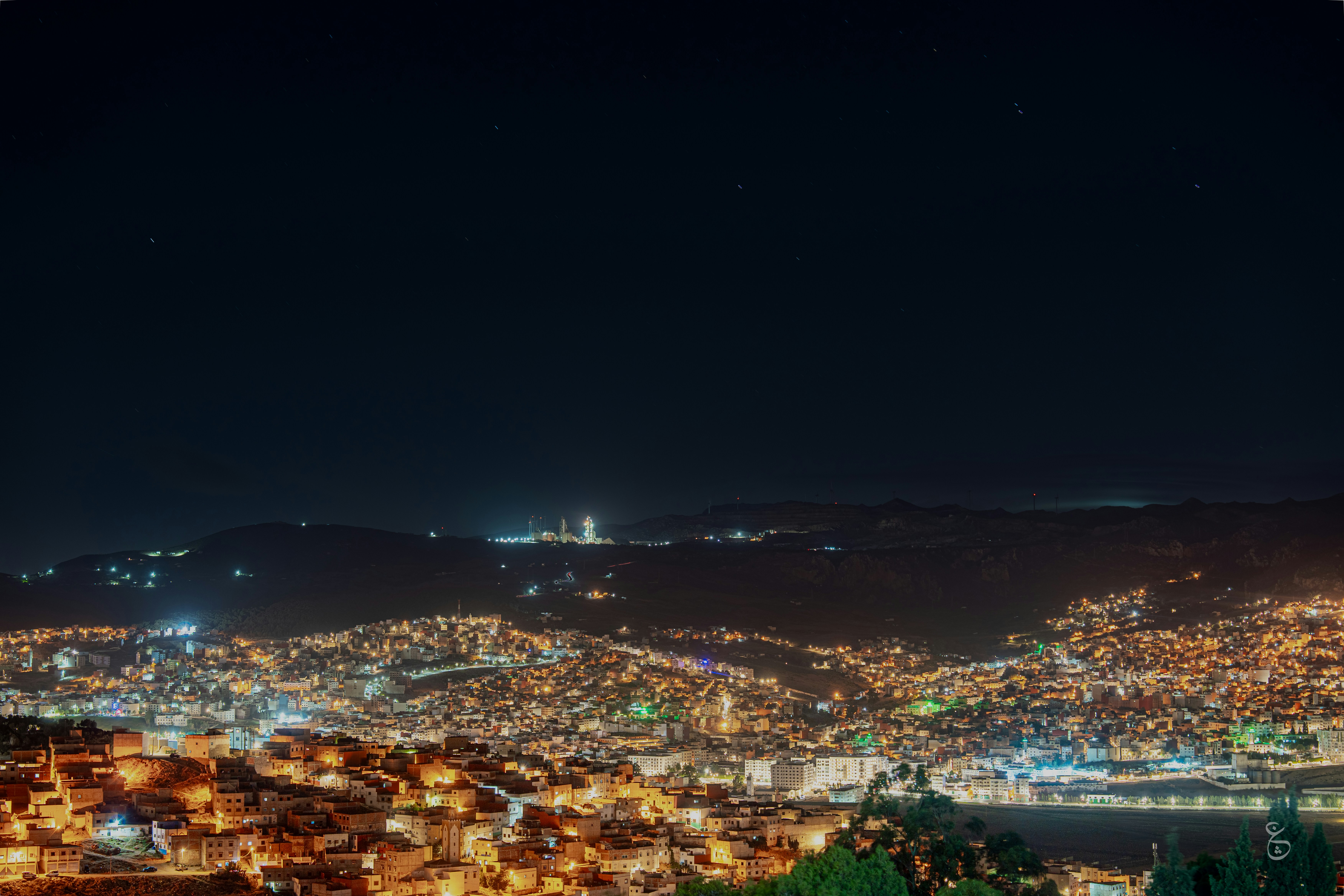 Maroc Tétouan ville nuit