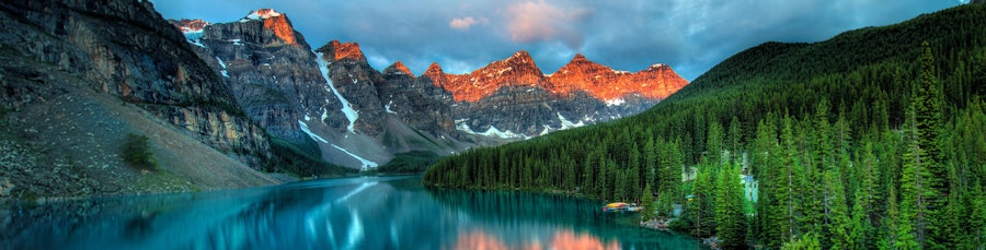 Canada lac montagnes