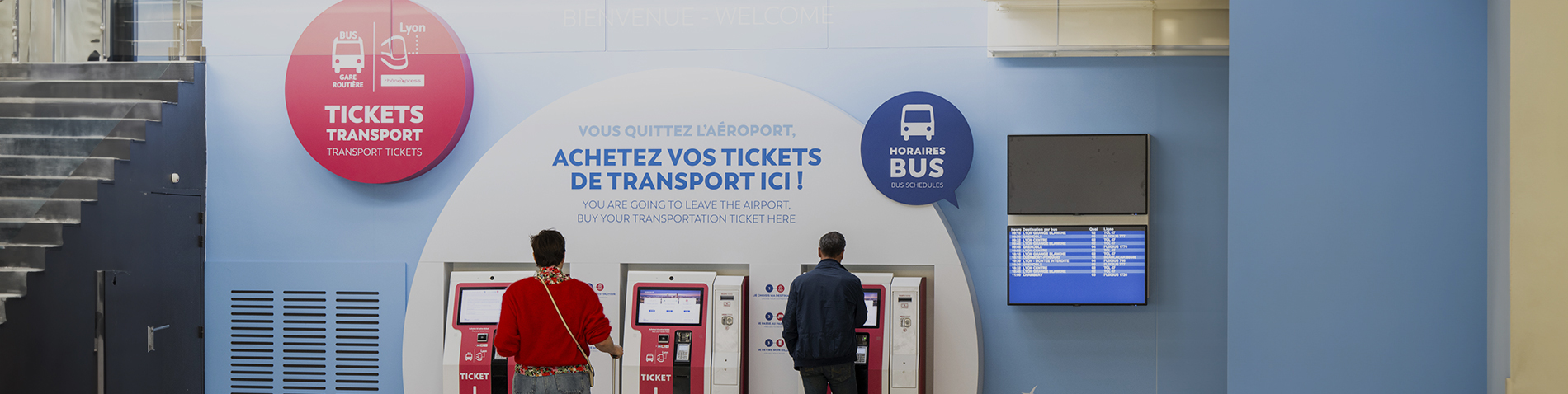 Access Wall bornes réservation transports