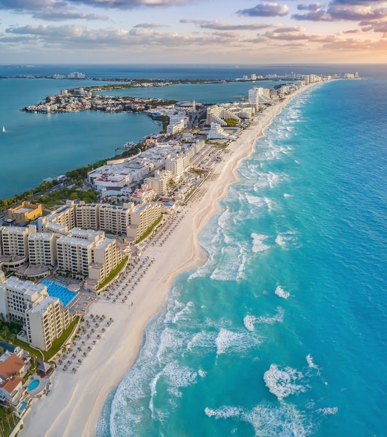 Mexique Cancun plage ville