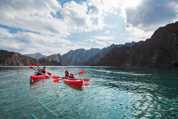 Dubaï activité canoë lac