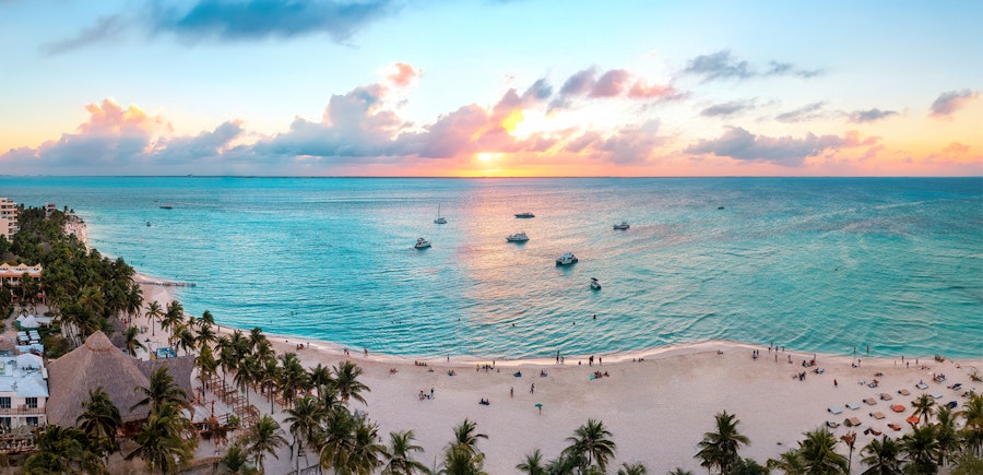 Mexique Cancun plage ville
